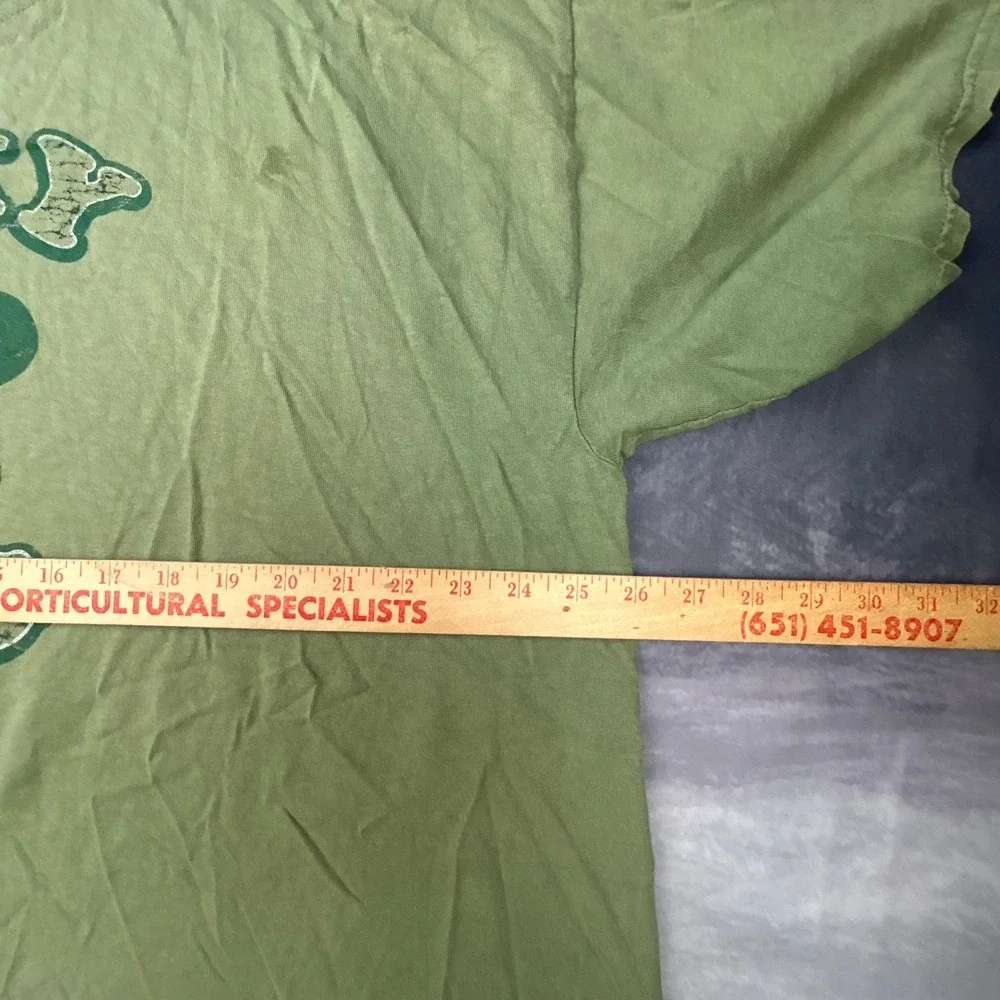 Vintage Snoopy Joe Cool Lucky Dog Shirt XXL Green Y2K Peanuts Graphic Tee